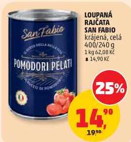 LOUPANÁ RAJČATA SAN FABIO krájená, celá, 400/240 g