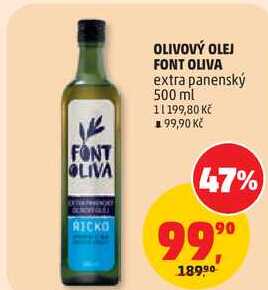OLIVOVÝ OLEJ FONT OLIVA extra panenský, 500 ml