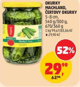 OKURKY MACHLAND, ČERTOVY OKURKY 5-8 cm, 540 g/300 g