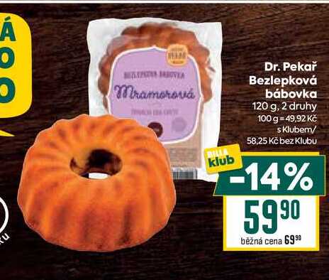 Dr. Pekař Bezlepková bábovka 120 g