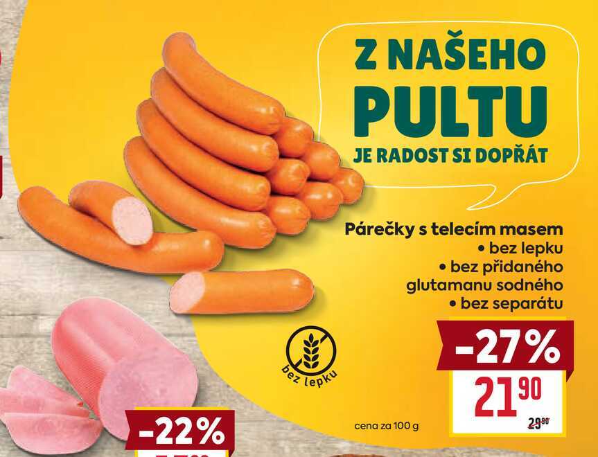 Párečky s telecím masem 100g