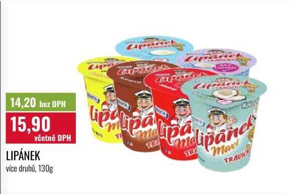 LIPÁNEK, více druhů, 130g