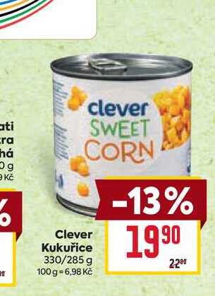 Clever Kukuřice 330/285 g