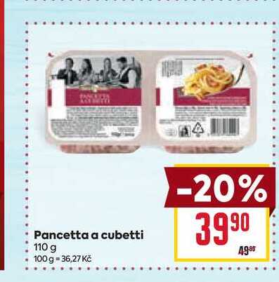 Pancetta a cubetti 110 g