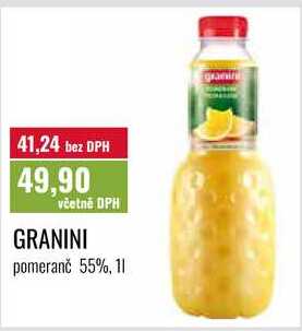 GRANINI, pomeranč 55%, 11