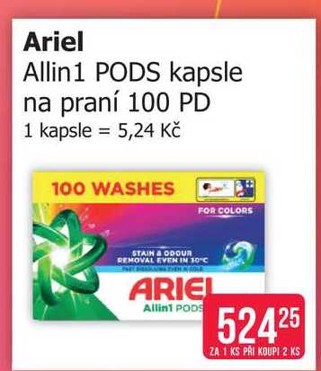 Ariel Allin1 PODS kapsle na praní 100 PD Teta drogerie