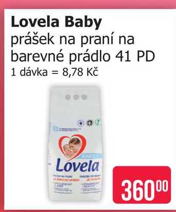 Lovela Baby prášek na praní na barevné prádlo 41 PD