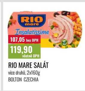 RIO MARE SALÁT, více druhů, 2x160g