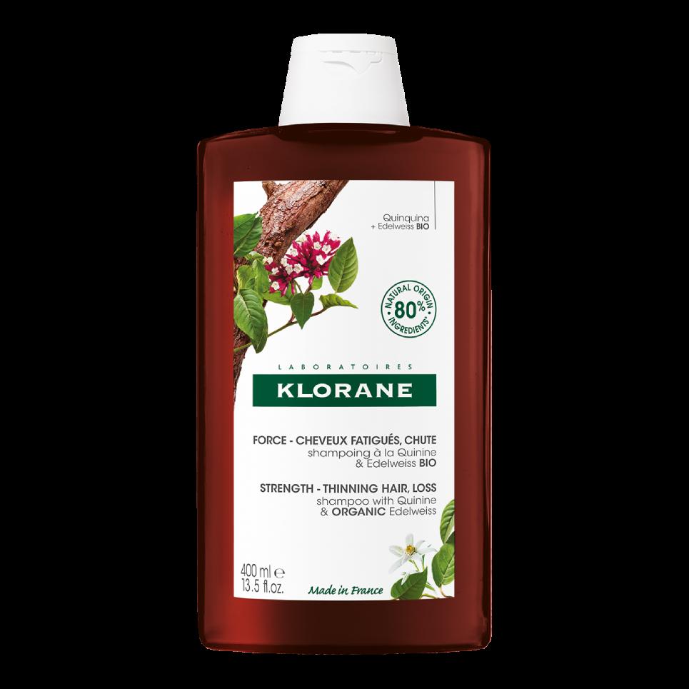 Klorane Šampon chinin a bio protěží alpská 400ml Lékárna LEMON