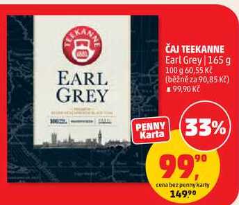 ČAJ TEEKANNE Earl Grey, 165 g