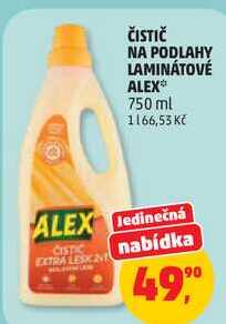 ČISTIČ NA PODLAHY LAMINÁTOVÉ ALEX, 750 ml Penny Market