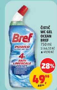 ČISTIČ WC GEL OCEAN BREF, 750 ml Penny Market