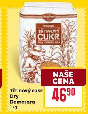 Třtinový cukr Dry Demerara 1 kg  