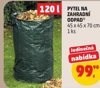 PYTEL NA ZAHRADNÍ ODPAD 45 x 45 x 70 cm, 1 ks