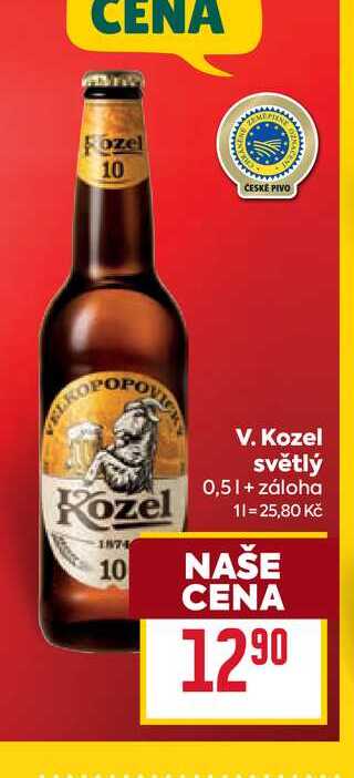 V. Kozel světlý 0,5l
