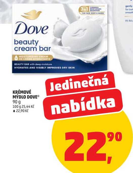 KRÉMOVÉ MÝDLO DOVE, 90 g Penny Market
