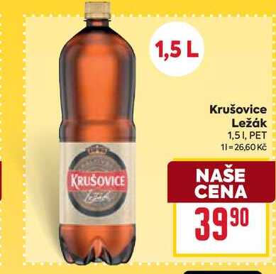 Krušovice Ležák 1,51, PET 