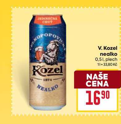 V. Kozel nealko 0,51, plech 