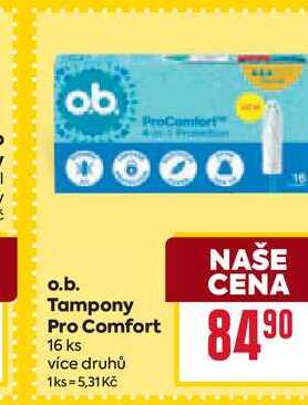 o.b. Tampony Pro Comfort 16 ks
