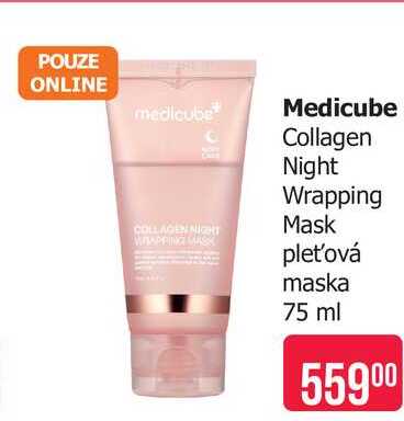 Medicube Collagen Night Wrapping Mask pleťová maska 75 ml Teta drogerie