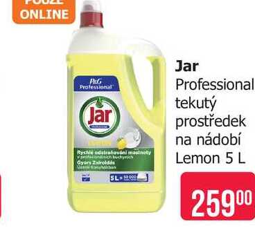 Jar Professional tekutý prostředek na nádobí Lemon 5 L 