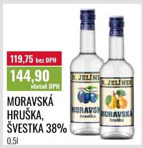 MORAVSKÁ HRUŠKA, ŠVESTKA 38%, 0.5l