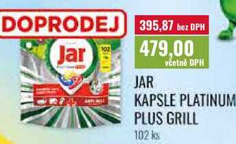 JAR KAPSLE PLATINUM PLUS GRILL, 102 ks Ratio