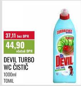 DEVIL TURBO WC ČISTIČ 1000ml Ratio