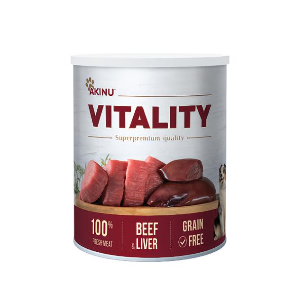 Akinu VITALITY Hovězí s játry mleté pro psy