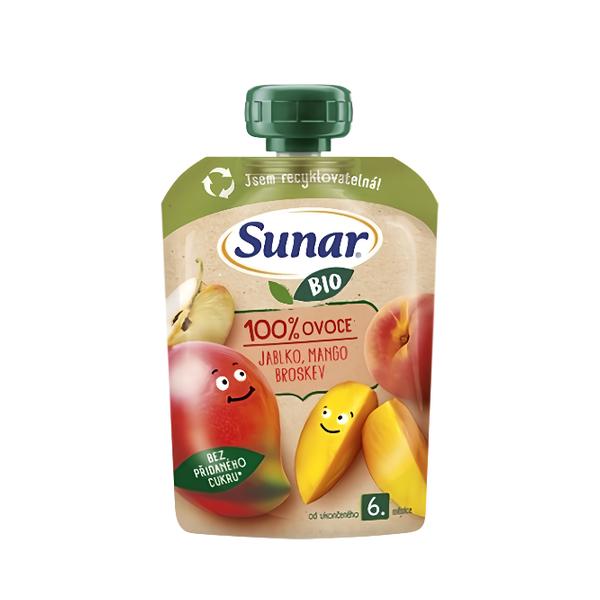 Sunar BIO Jablko mango broskev Košík.cz