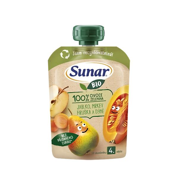 Sunar BIO Jablko hruška mrkev dýně Košík.cz