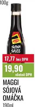 MAGGI SÓJOVÁ OMÁČKA, 190ml