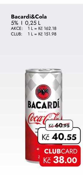 Bacardi&Cola 5% | 0,25 L