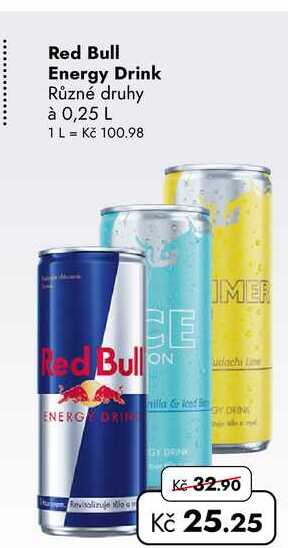 Red Bull Energy Drink Různé druhy à 0,25 L  