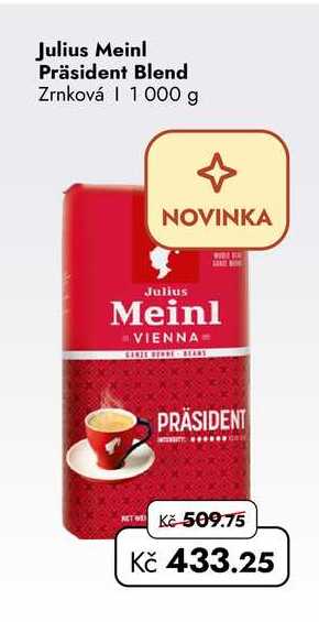 Julius Meinl Präsident Blend Zrnková 1000 g