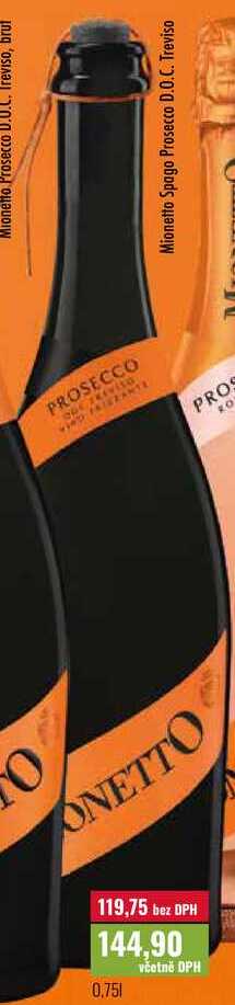 Mionetto Spago Prosecco D.O.C. Treviso 0,75l