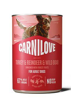 Carnilove Dog Can Paté Turkey&Reindeer&Wild boar 400g