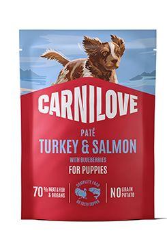 Carnilove Dog Pouch Paté Turkey&salmon Blueberry puppy 300g