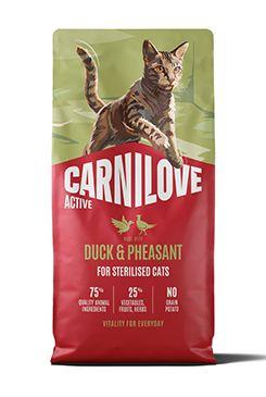 Carnilove Cat Active Dry Duck&pheasant sterilised adult ab 6kg