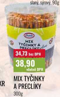 MIX TYČINKY A PRECLÍKY 300g