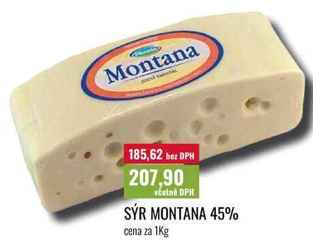 SÝR MONTANA 45% cena za 1Kg