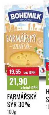 FARMÁŘSKÝ SÝR 30% 100g