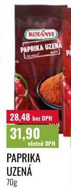 PAPRIKA UZENÁ 70g