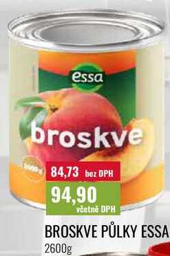 BROSKVE PŮLKY ESSA 2600g