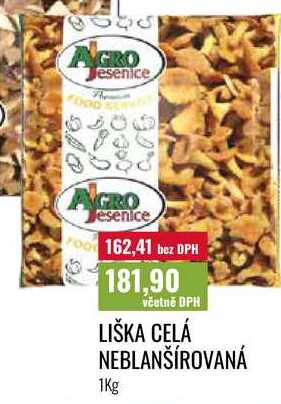 LIŠKA CELÁ NEBLANŠÍROVANÁ 1Kg