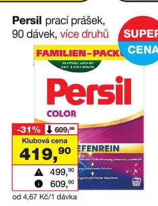 Persil prací prášek, 90 dávek Barvy a laky drogerie 
