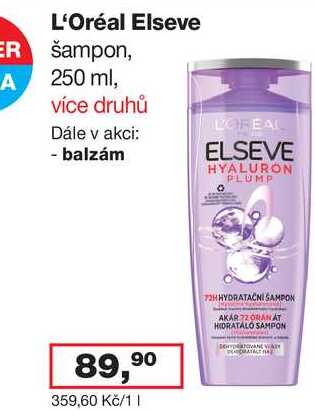 L'Oréal Elseve šampon 250 ml Barvy a laky drogerie 