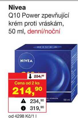Nivea Q10 Power zpevňující krém proti vráskám, 50 ml Barvy a laky drogerie 