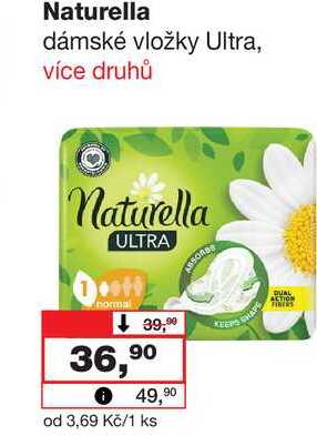 Naturella dámské vložky Ultra Barvy a laky drogerie 