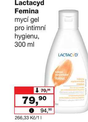 Lactacyd Femina mycí gel pro intimní hygienu, 300 ml Barvy a laky drogerie 